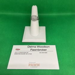 10KT White Gold Diamond Ring