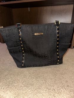 Michael Kors Black tote w/ gold accents