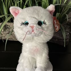 New. Ty Beanie Boo Amelia the White Kitty Cat