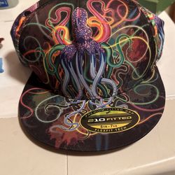 Brand New  Cool Hat With Sticker On Bill 