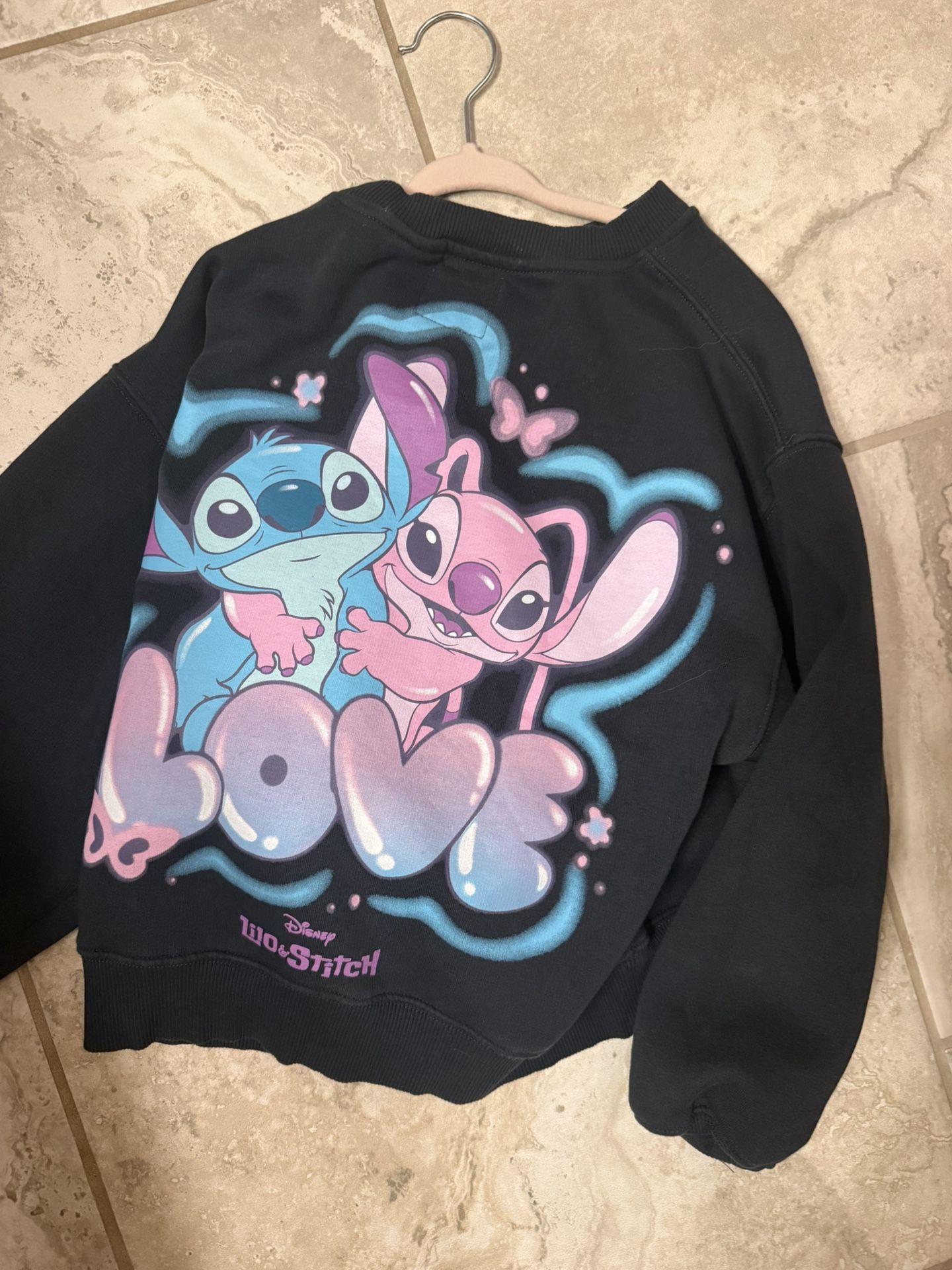 Girls Zara Lilo And Stitch Sweatshirt