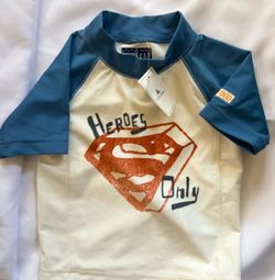 New Superman swim shirt
