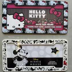 Hello kitty & Minnie Mouse License Frame