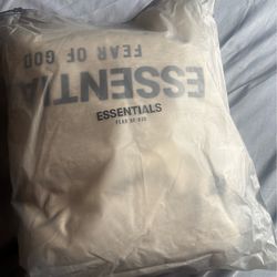 Essentials fear of God hoodie size medium