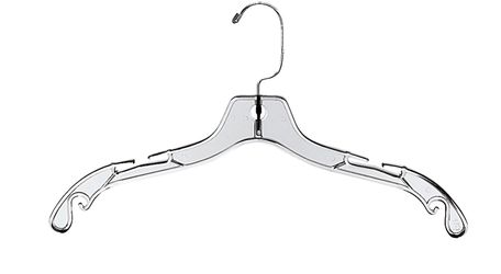 25 Clear Plastic 14" Hangers