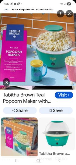 Tabitha Brown Non-Stick Popcorn Maker – Teal