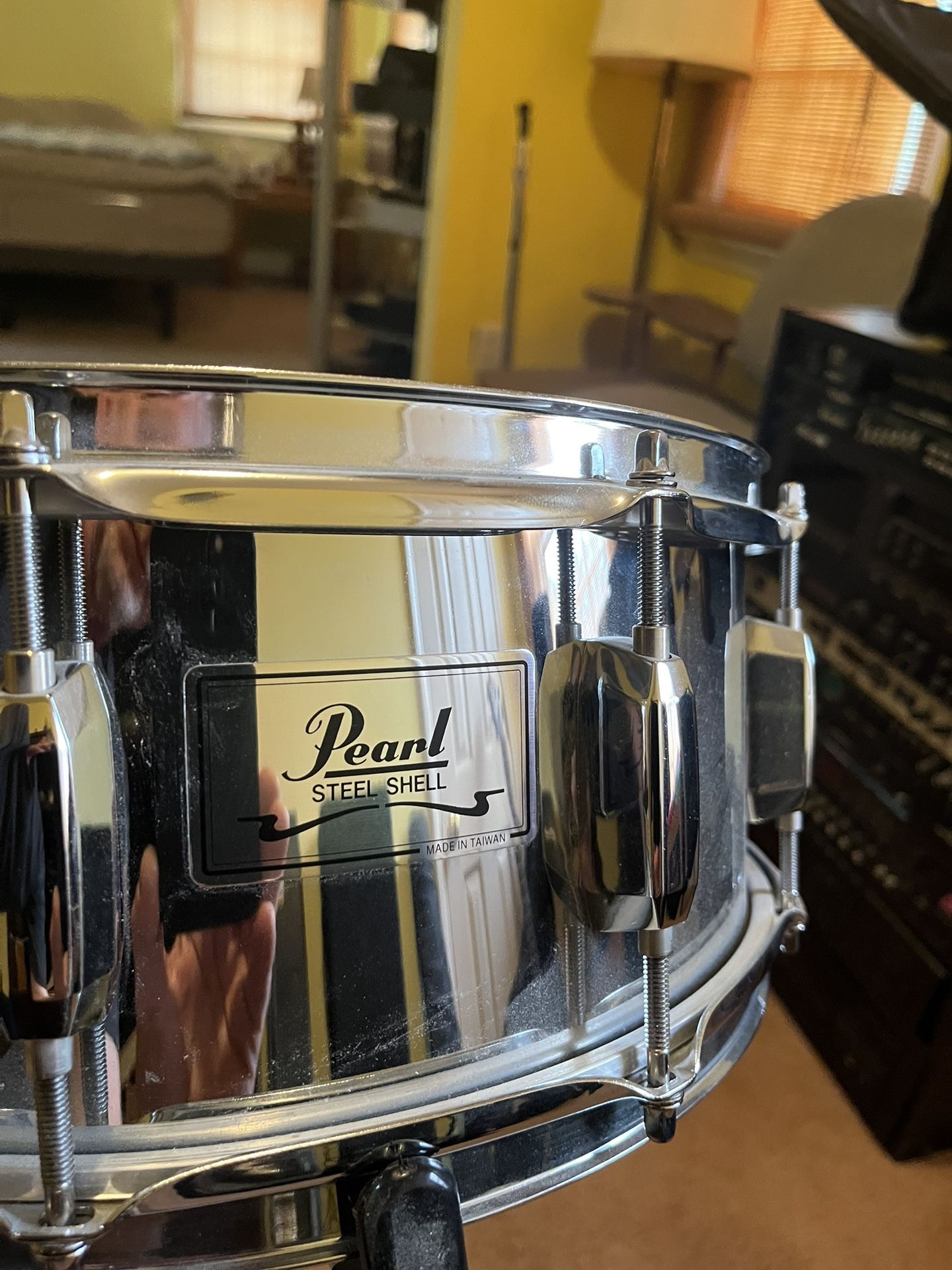 Pearl Brand New Snare Drum Silver