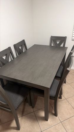 Table with six chairs