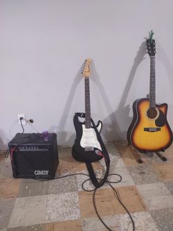 Stratocaster With Amp