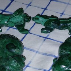 Malachite Statue Figurines