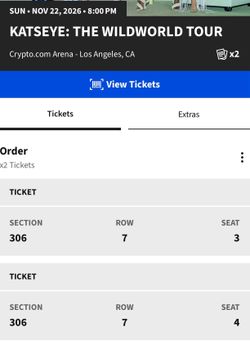 KATSEYE Tour 2 Tickets LA Night 2