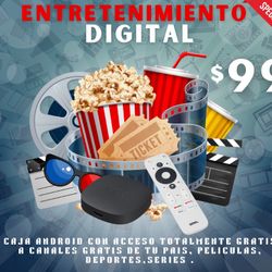 ANDROID TV BOX  LOADED 