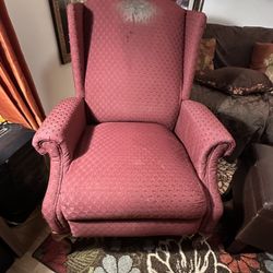 Burgundy Recliner Chair 