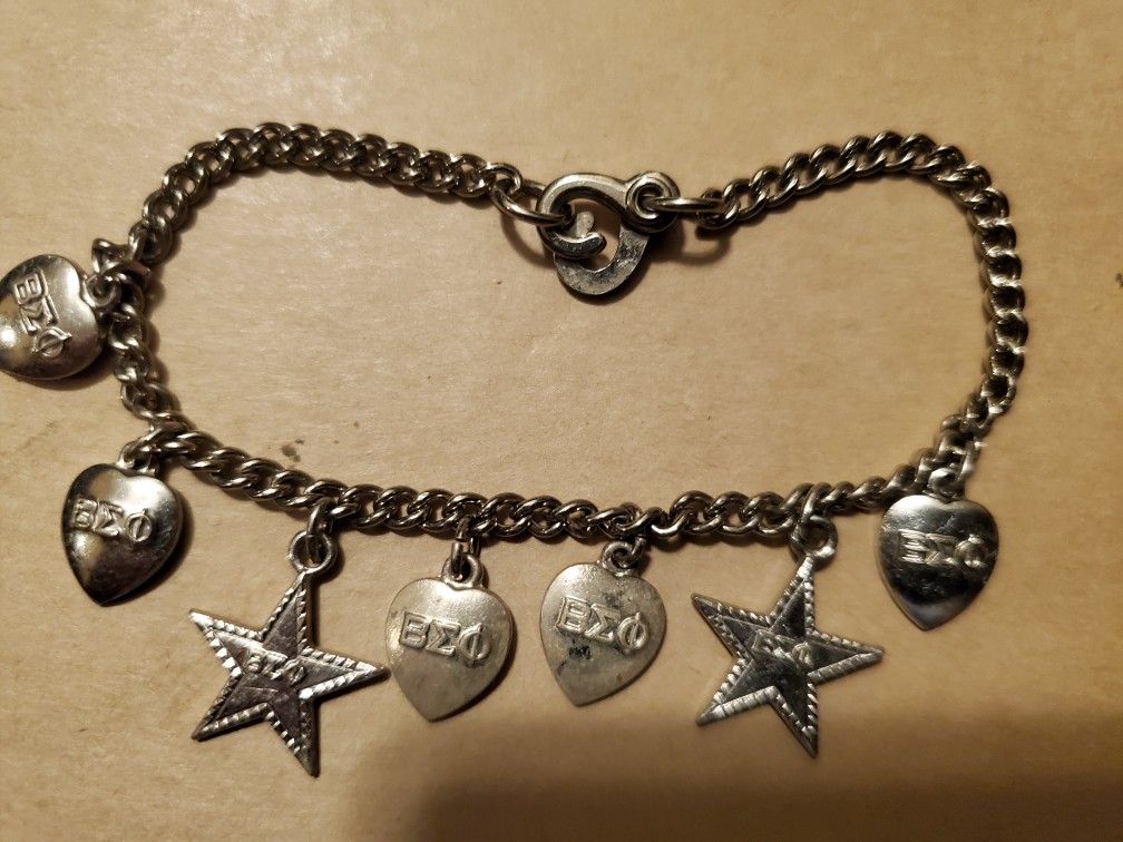 Vintage silver sorority bracelet 1958 1959 1960 in 1961