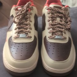 Size 11m Air Force One 07 LT British Tan/Cacau Wow Tan HQ3447 222