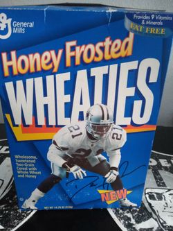 Cowboys Deion Sanders Rare Wheaties Cereal box