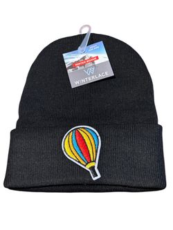 Beanie with a hot air balloon patch