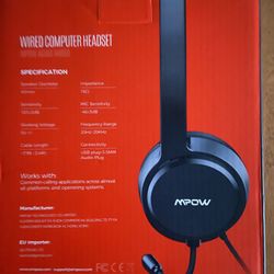 MPOW USB Headset-Work From Home/gaming/school
