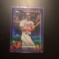 2024 Topps Series 2 Anthony Santander Purple Foil /799 Orioles Baseball Card
