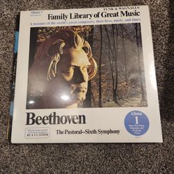Sealed Family Library of Great Music Album 1 Beethoven Funk & Wagnalls Classical LPSealed