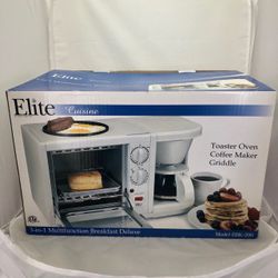 Elite Cuisine 3-in-1 Multifunction Toaster Oven/Coffee Maker