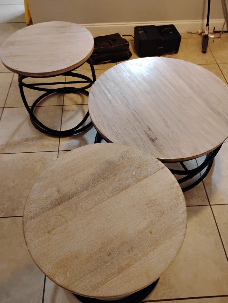 Coffee Table And 2 End Table