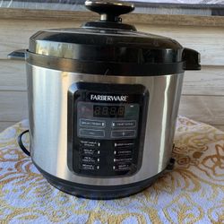 Farberware Royalty Stainless Steel 6 Quart Digital Black Pressure Cooker
