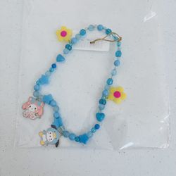 Sanrio Characters Phone String Charmed With Hello Kitty And Pochacco Pendants Beaded Phone Charm Etc