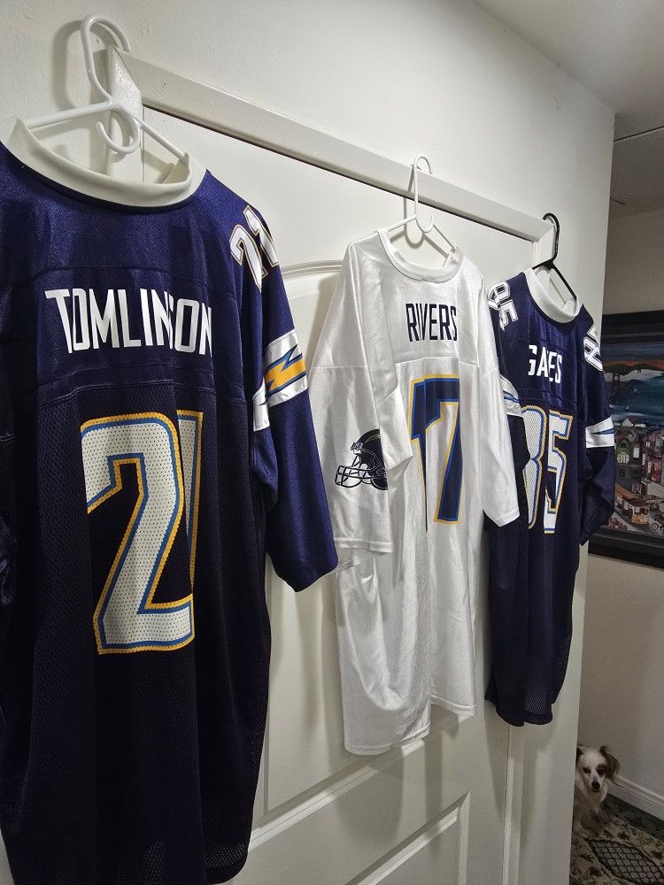 Chargers Jerseys Lot