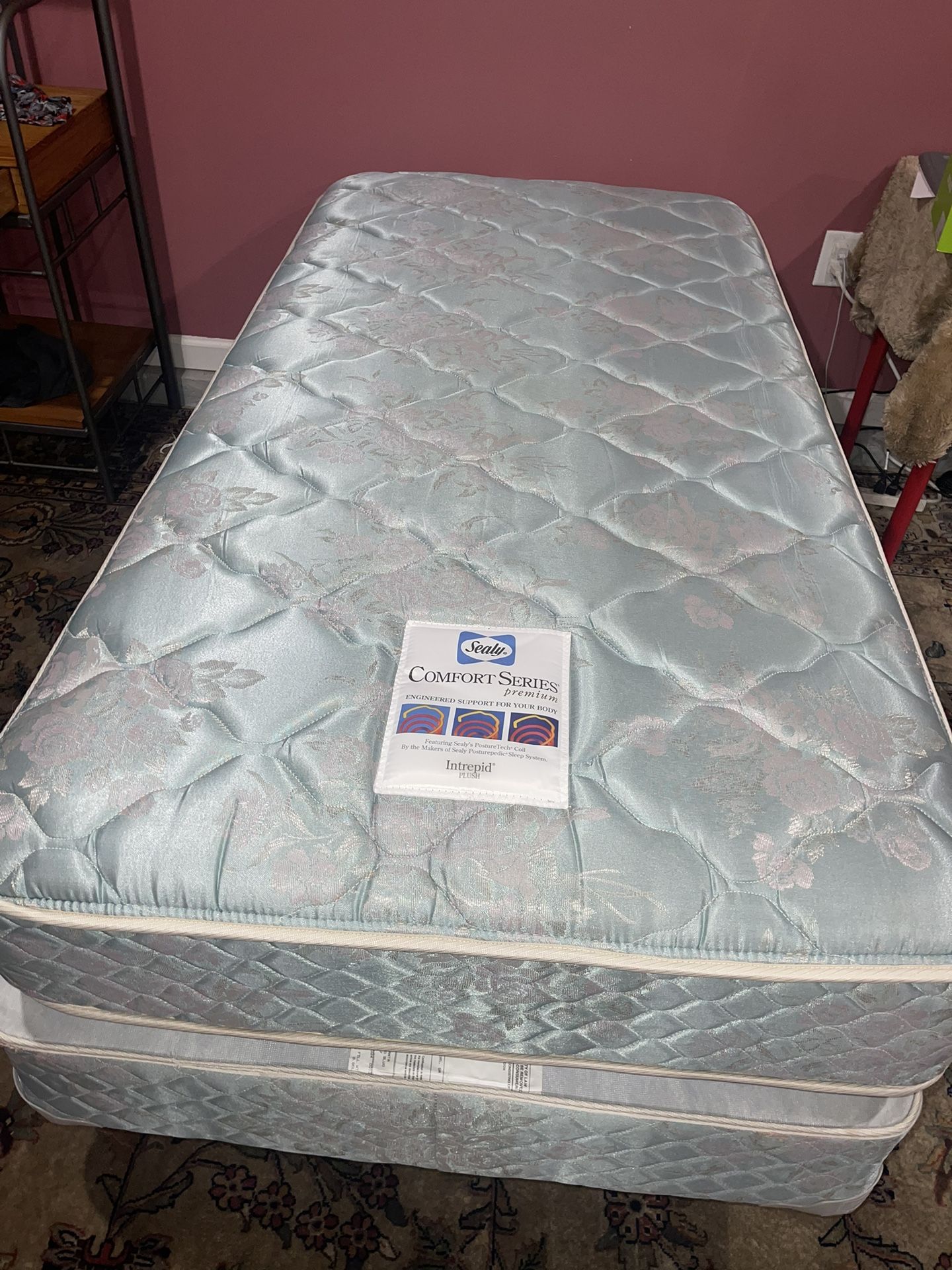 Twin Size Bed Frame & Mattress 