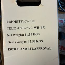 Cat 6E Cable