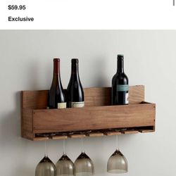 Crate & Barrel Wine Stem Rack