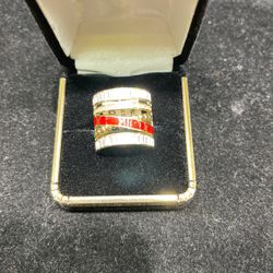 Red Band Fashion Ring