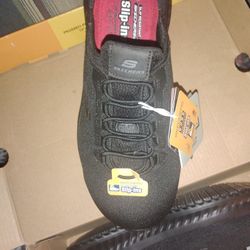 Women's Skechers Tilido Slip In Work Shoes Size 9.5 W