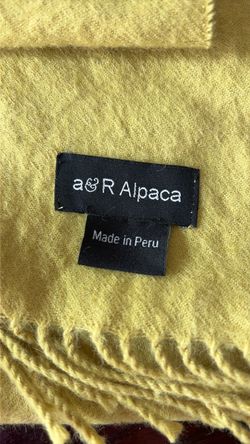 FREE yellow alpaca scarf