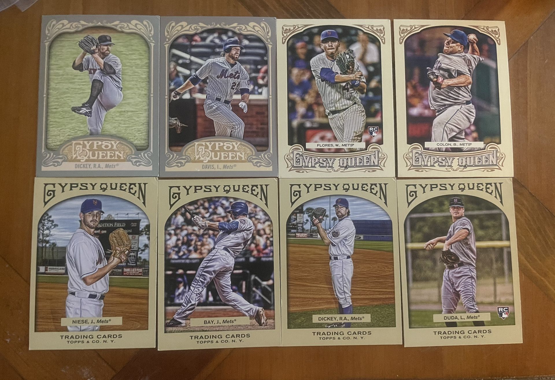Lot of 8 Gypsy Queen Mets cards