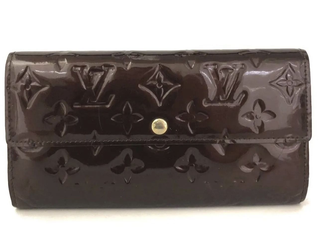 Louis Vuitton Monogram Vernis Porte Feuille Sarah Long Bifold Wallet