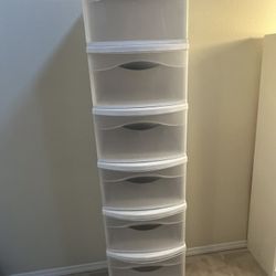 Plastic Drawers x 8