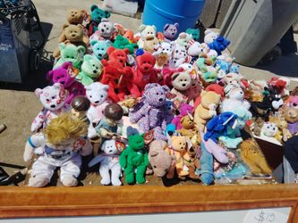 Large Lot of Ty Beanie Babies