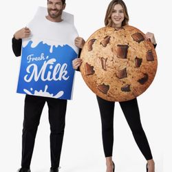 Cookies And Milk Halloween Duo Costumes Size Adult S/M