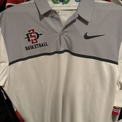 SDSU Nike Basketball Team Golf Shirt 