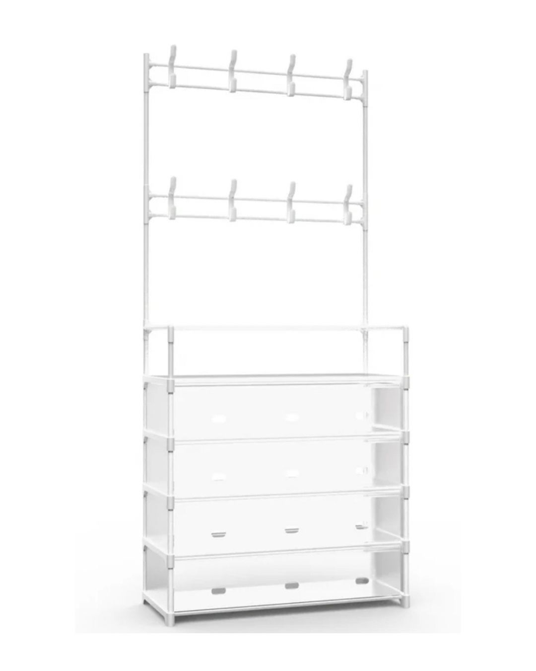 5-Tier Freestanding Entryway Organizer – Coat Rack
