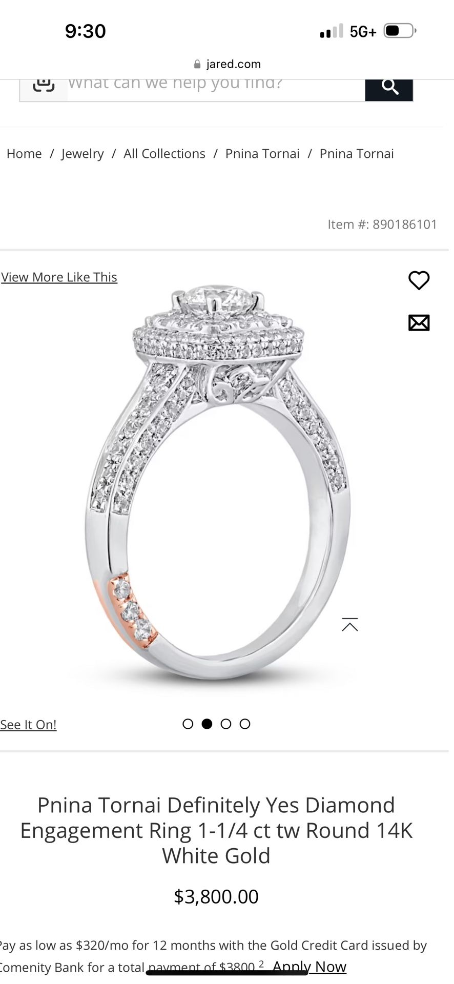 Pnina Tornai Definitely Yes Diamond Engagement Ring