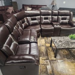 2 Recliners Letherette Gel Foam Seats