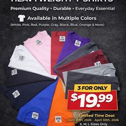 🔥 LIMITED TIME DEAL 🔥  Step up your everyday style with our Pro Club Heavyweight T-Shirts — built for comfort, durability, and a clean look 💯  👕 A