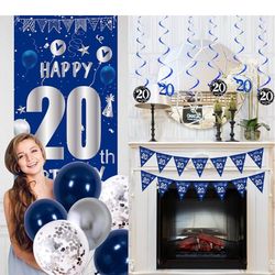 Happy 20 th birthday decorations
