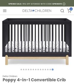 New 4 In 1 Crib