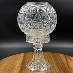 Waterford Crystal Times Square 2000 Star of Hope Hurricane Lamp Candle Holder
