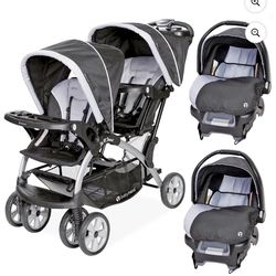 Car seat double stroller.