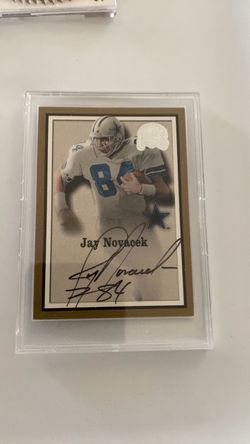 Jay Novacek Autographed Dallas Cowboys Football Card